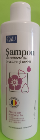 SAMPON cu BRUSTURE si URZICA Q4U, 250 ml, Tis Farmaceutic la nana plafar