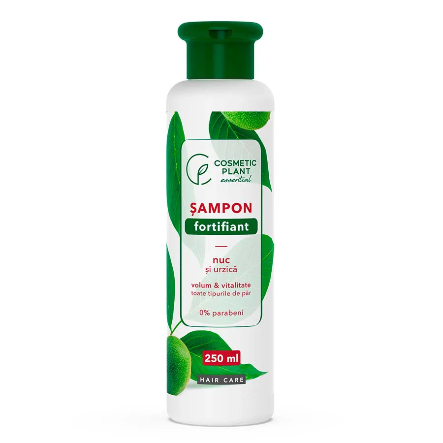 sampon - SAMPON FORTIFIANT cu NUC si URZICA, 250ml, Cosmetic Plant
