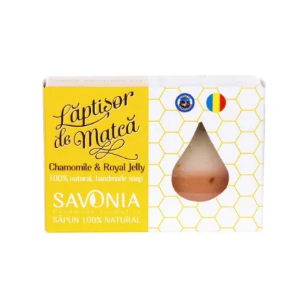 sapunuri - Sapun cu laptisor de matca si musetel, 90 g, Savonia la Nana Plafar