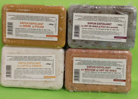 Sapun exfoliant cu Macese si Unt de Shea, 200g - APIDAVA [1]