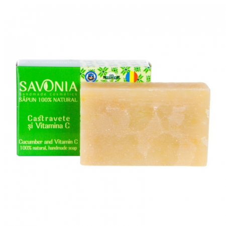 Sapun Natural Castravete si Vitamina C, 90g, Savonia [1]