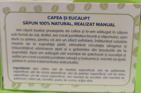 SAPUN NATURAL cu cafea si eucalipt, 90 g, Savonia la Nana Plafar [2]