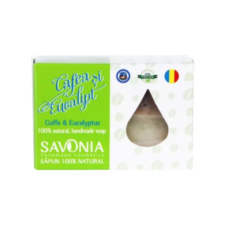 sapunuri - SAPUN NATURAL cu cafea si eucalipt, 90 g, Savonia la Nana Plafar