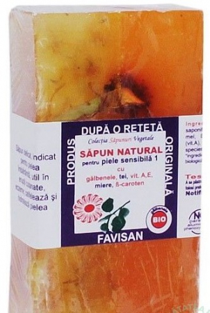sapunuri - SAPUN Natural pentru piele sensibila, 80gr, Favisan