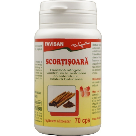 controlul greutatii - Scortisoara, 70 capsule, Favisan la Nana Plafar