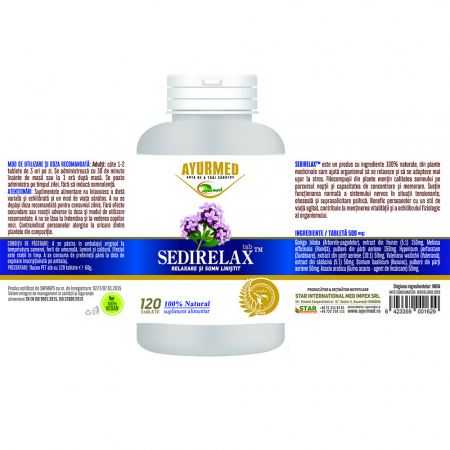 SEDIRELAX, Ayurmed  la Nana Plafar [2]