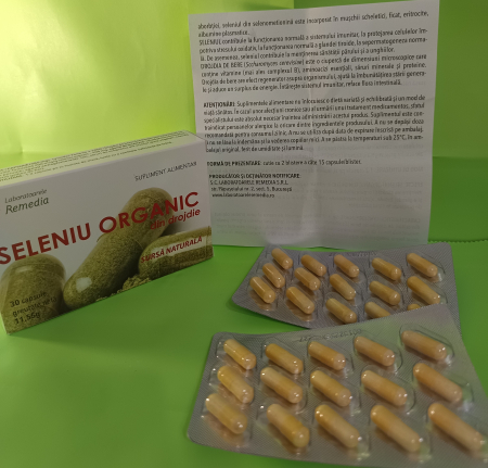 SELENIU ORGANIC, 30 capsule, Remedia [2]