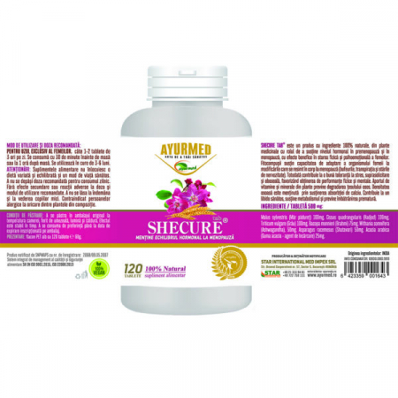 SHECURE echilibru hormonal MENOPAUZA, Ayurmed la Nana Plafar [2]