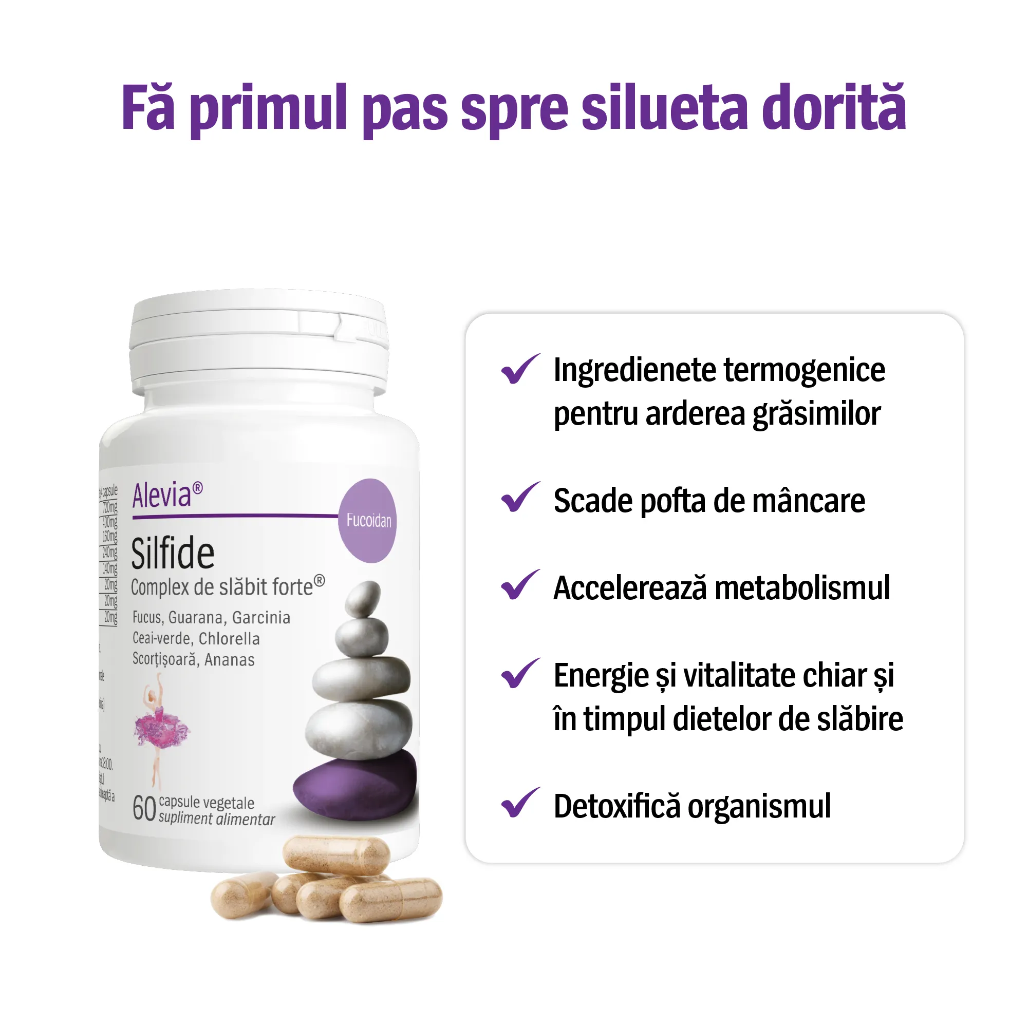 Silfide Complex de slabit forte + Fucoidan, Alevia [2]
