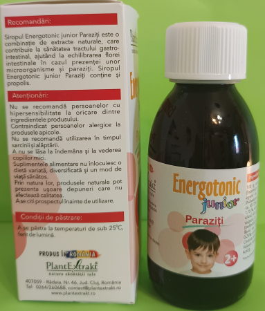 SIROP ENERGOTONIC PARAZITI Junior, 125 ml, PlantExtrakt la Nana Plafar [1]