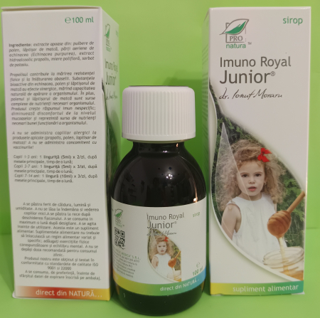 siropuri - SIROP IMUNO Royal Junior 100ml PRO NATURA MEDICA la Nana Plafar