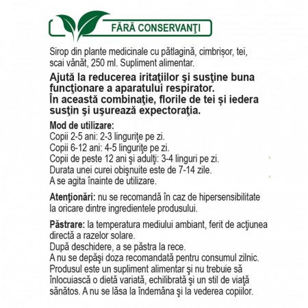 SIROP PLANTUSIN R8, 250 ml, Fares [1]