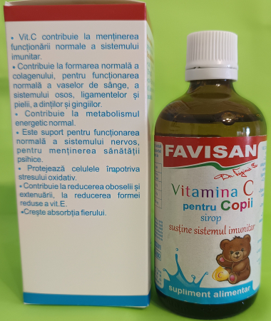 SIROP Vitamina C pentru copii, 100ml Favisan la Nana Plafar [1]
