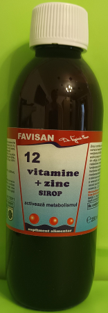 SIROP VITAMINE SI MINERALE 250ml Favisan la Nana Plafar [4]