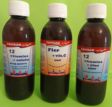 SIROP VITAMINE SI MINERALE 250ml Favisan la Nana Plafar [8]