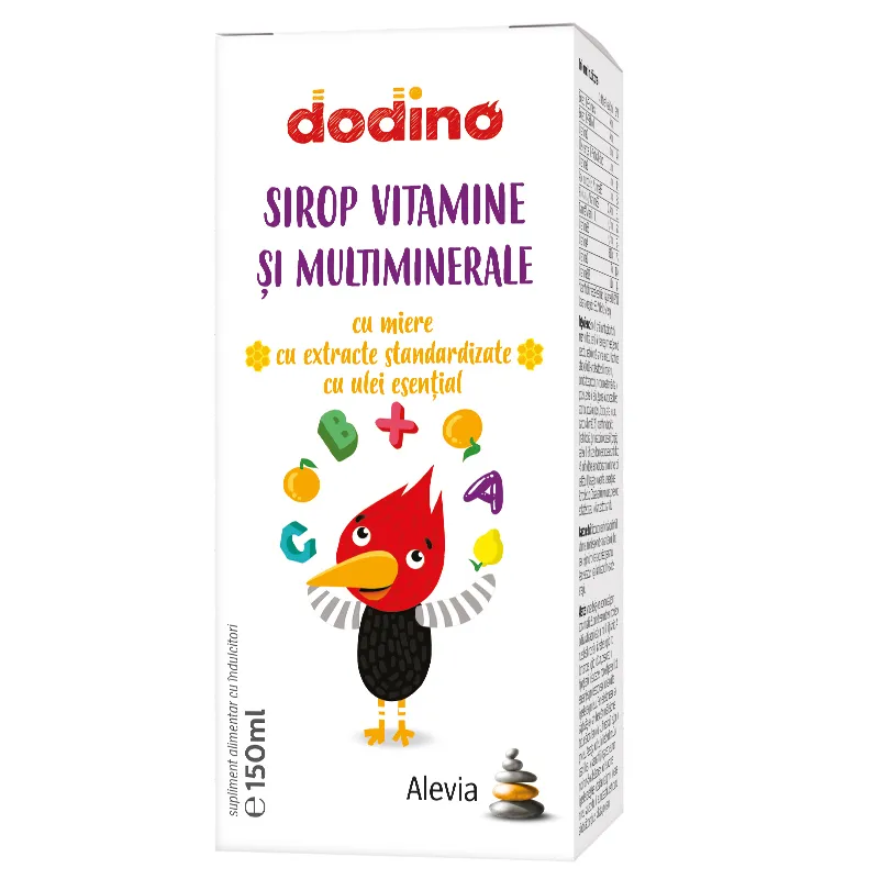 SIROP VITAMINE si MINERALE DODINO JUNIOR 150ml Alevia la Nana Plafar [4]