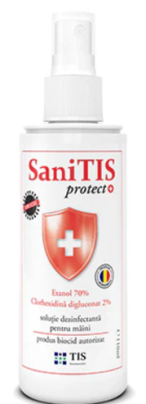 antiseptic rani leziuni arsuri - SOLUTIE DEZINFECTANTA SaniTIS protect, 110ml, Tis Farmaceutic la Nana Plafar