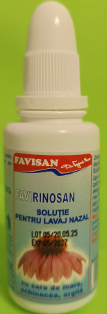 SOLUTIE PENTRU LAVAJ NAZAL Favirinosan, 30ml - Favisan la Nana Plafar