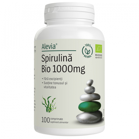 SUPLIMENTE PENTRU ADULTI - SPIRULINA BIO 1000mg, Alevia la Nana Plafar