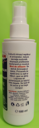 SPRAY ANTITRANSPIRANT PENTRU PICIOARE, 100ml, Favisan [1]