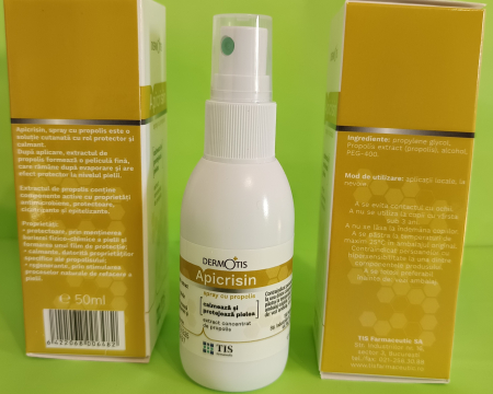 SPRAY CU PROPOLIS Apicrisin-D, 50 ml, Tis Farmaceutic la Nana Plafar