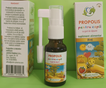 SPRAY GAT Propolis pentru copii 20 ml, Justin pharma la Nana Plafar [2]