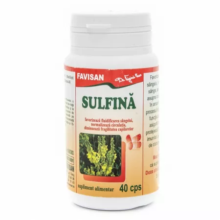 flux sangvin - Sulfina, 40 capsule, Favisan