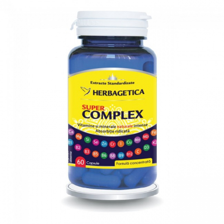 multivitamine si minerale - SUPER COMPLEX VITAMINE si MINERALE, HERBAGETICA