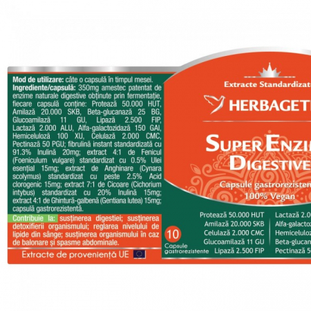 Super ENZIME Digestive, Herbagetica  la Nana Plafar [1]