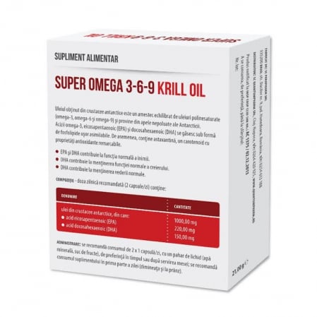 SUPER OMEGA 3 6 9 KRILL OIL, 30 capsule, Parapharm [1]
