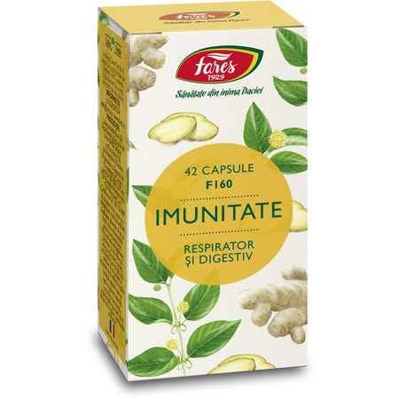 protector gastric - IMUNITATE RESPIRATOR si DIGESTIV, F160, 42 capsule, Fares