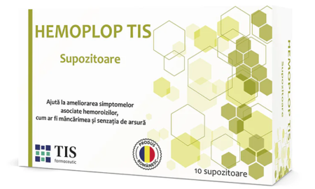 SUPLIMENTE PENTRU ADULTI - SUPOZITOARE CU PROPOLIS, HEMOPLOP TIS, 10 buc, Tis Farmaceutic la Nana Plafar
