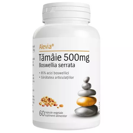 spondiloza - Tamaie 500 mg Boswellia serrata, 60 capsule vegetale, Alevia