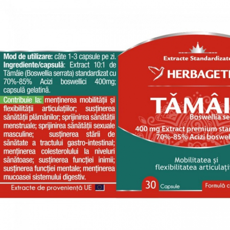 TAMAIE BOSWELLIA SERRATA 400mg, Herbagetica [1]