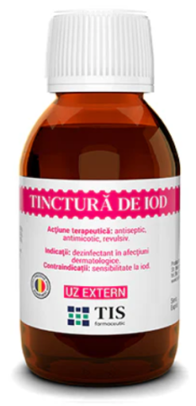 TINCTURA DE IOD, 2%, 50 ml, Tis Farmaceutic la Nana Plafar
