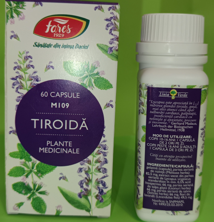 Tiroida M109, 60 capsule, Fares la Nana Plafar [3]