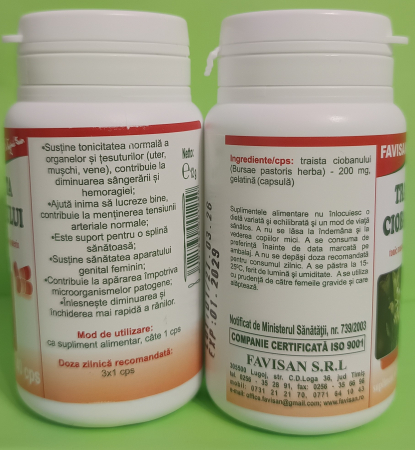 Traista Ciobanului, 40 capsule, Favisan [2]