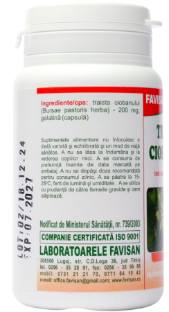 Traista Ciobanului, 40 capsule, Favisan [1]