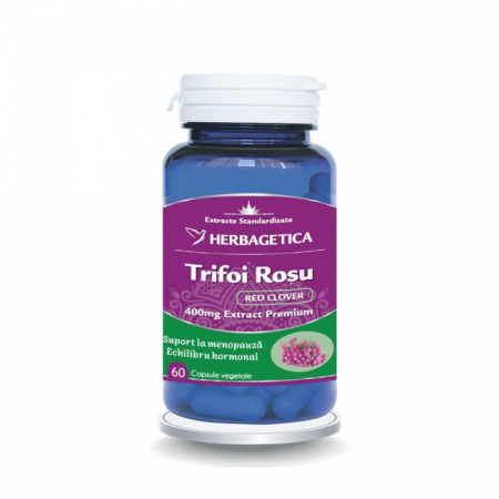 tonice - TRIFOI ROSU extract 400mg, 60 Capsule, Herbagetica
