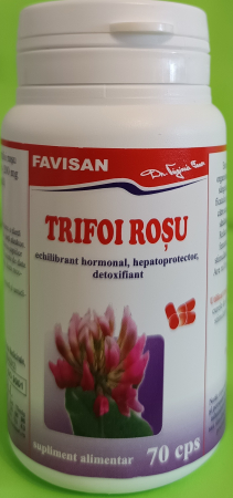 Trifoi rosu, 70 capsule, Favisan