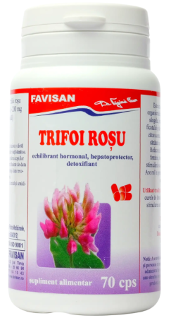 acnee - Trifoi rosu, 70 capsule, Favisan