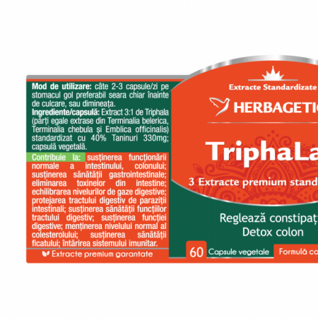 TRIPHALAX detox colon, Herbagetica la Nana Plafar [1]