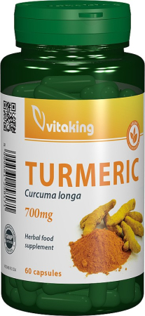 Alzheimer - TURMERIC (Curcuma) 700mg, 60 capsule vegetale, Vitaking la Nana Plafar