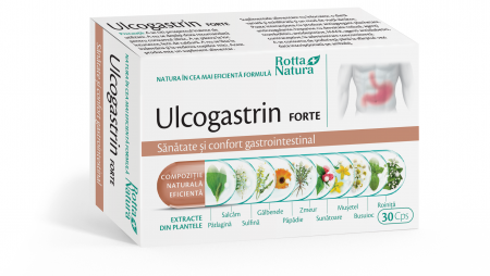 balonare - ULCOGASTRIN FORTE ANTIACID GASTROINTESTINAL, 30 capsule, Rotta Natura la Nana Plafar