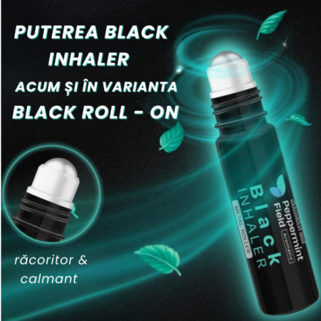Ulei balsamic roll on Peppermint Field Black Inhaler Siang Pure, 5 ml, Bertram la Nana Plafar [2]