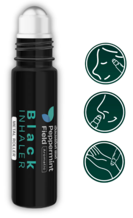 Ulei balsamic roll on Peppermint Field Black Inhaler Siang Pure, 5 ml, Bertram la Nana Plafar [1]