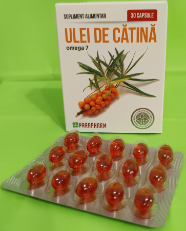 Colesterol si Trigliceride - ULEI de CATINA OMEGA 7, 30 capsule, Parapharm