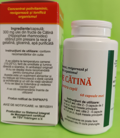 ULEI de CATINA pentru COPII, 60 capsule moi, Hofigal [1]