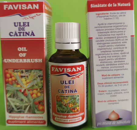 ulei,tincturi copii - ULEI  de: CATINA, SUNATOARE, MUSETEL, GALBENELE, TATANEASA, 30ML Favisan la Nana Plafar