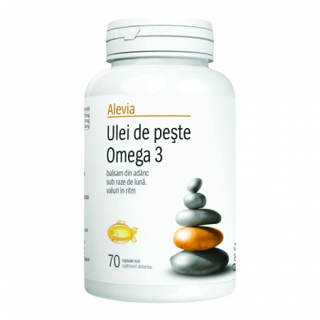 ULEI de PESTE OMEGA 3, 1000mg capsule moi, Alevia [5]